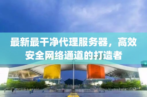 最新最干凈代理服務(wù)器，高效安全網(wǎng)絡(luò)通道的打造者