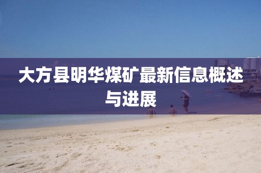 大方縣明華煤礦最新信息概述與進(jìn)展