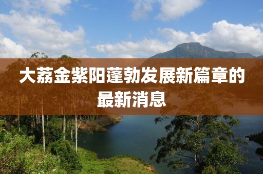 大荔金紫陽蓬勃發(fā)展新篇章的最新消息