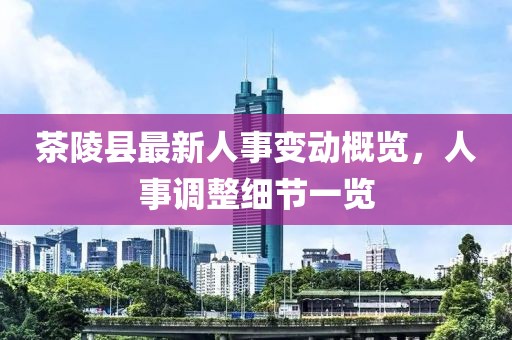 茶陵縣最新人事變動概覽，人事調(diào)整細節(jié)一覽