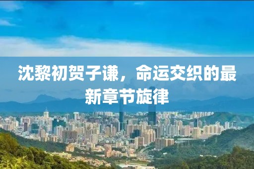沈黎初賀子謙，命運(yùn)交織的最新章節(jié)旋律