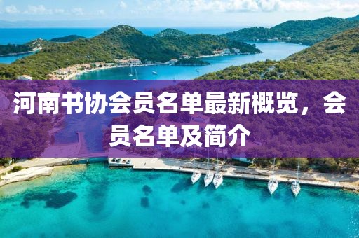 河南書協(xié)會(huì)員名單最新概覽，會(huì)員名單及簡(jiǎn)介
