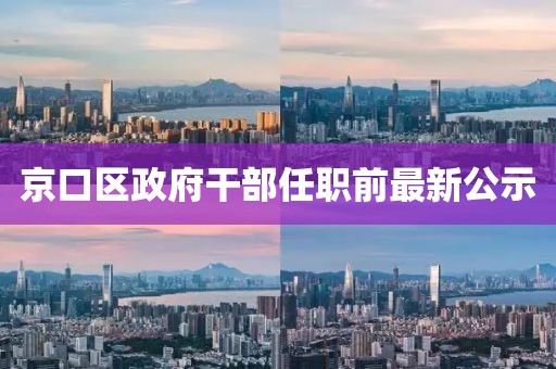 京口區(qū)政府干部任職前最新公示
