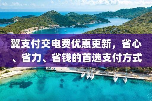 翼支付交電費優(yōu)惠更新，省心、省力、省錢的首選支付方式