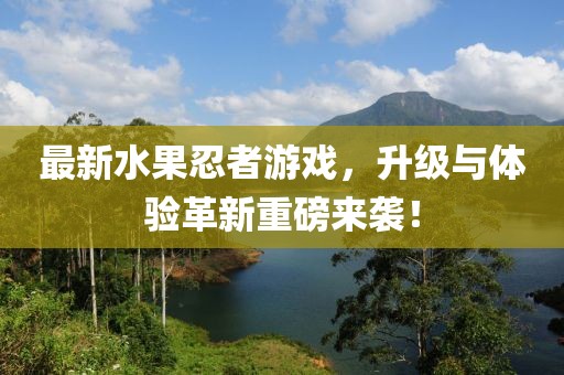 最新水果忍者游戲，升級(jí)與體驗(yàn)革新重磅來襲！