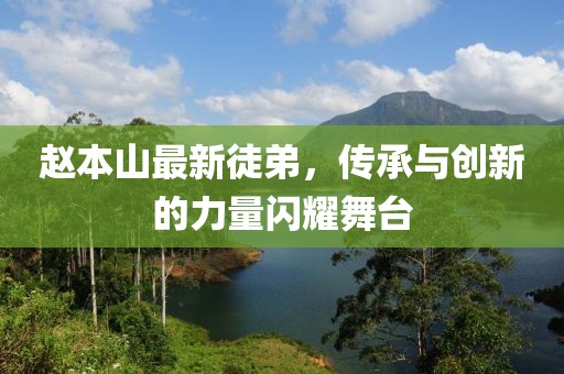 趙本山最新徒弟，傳承與創(chuàng)新的力量閃耀舞臺