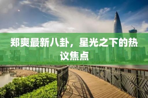 鄭爽最新八卦，星光之下的熱議焦點(diǎn)