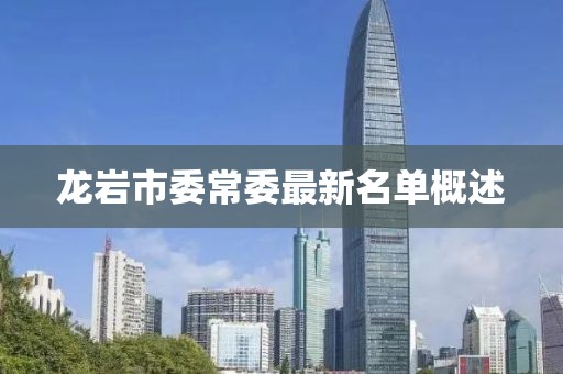龍巖市委常委最新名單概述